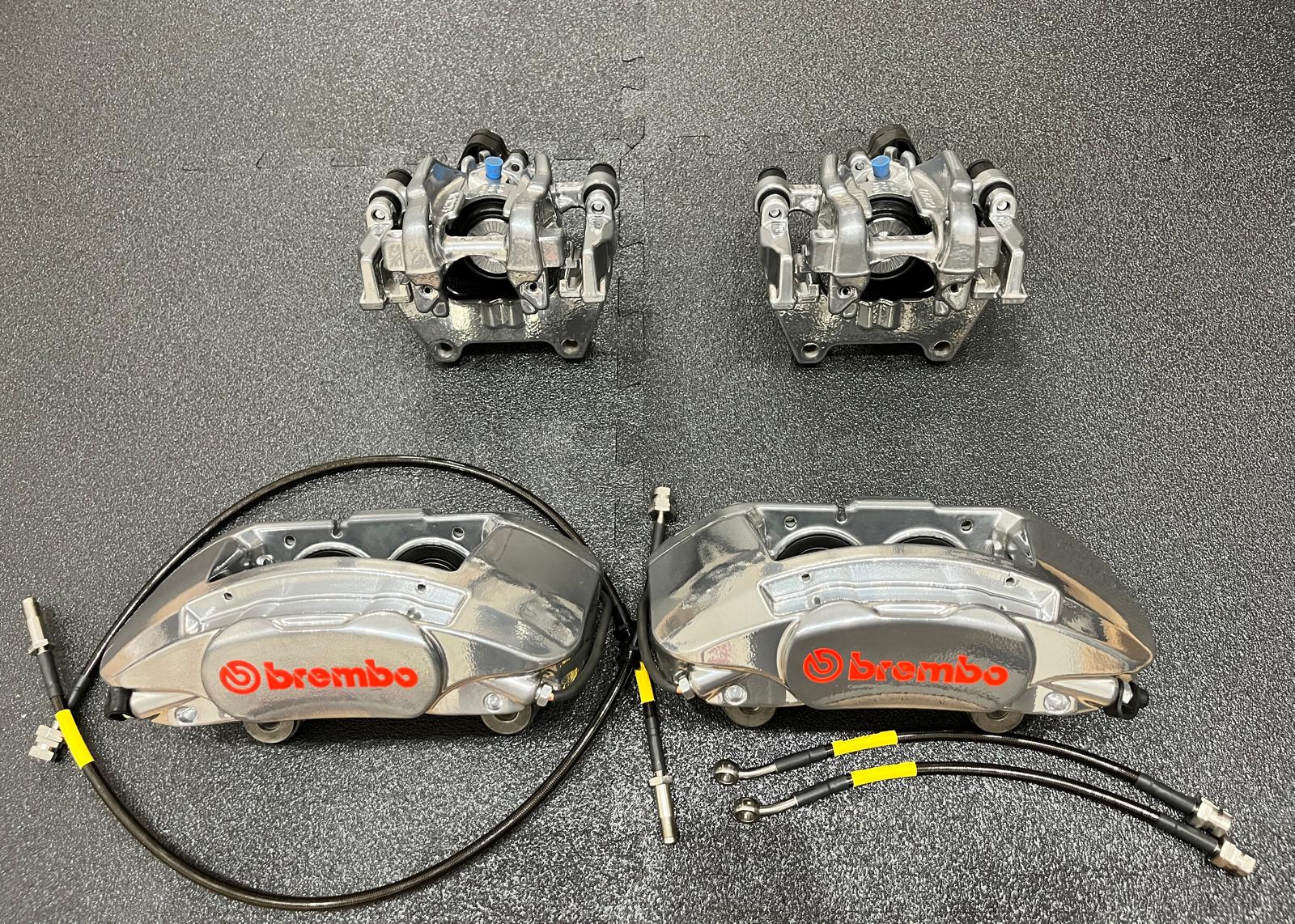 SWAP Przód 345mm 4 Tłok BREMBO oraz Tył 310mm dla MQB Audi SEAT SKODA VW CUPRA